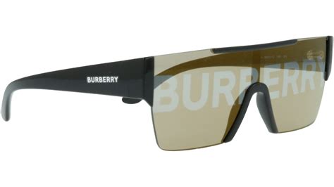 burberry be4291 3001/g black gray mirrored shield unisex sunglasses|Burberry BE 4291 3001/G Unisex Rectangle Sunglasses Black .